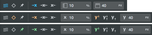 Macaw positioning options